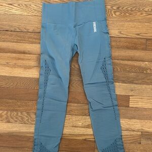 Gymshark Slate Performance Leggings with Mesh Detail